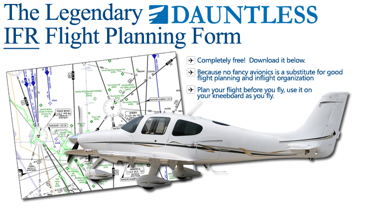 IFR Kneeboard Form