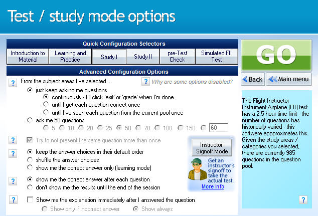 GroundSchool CFII Test and Study Options